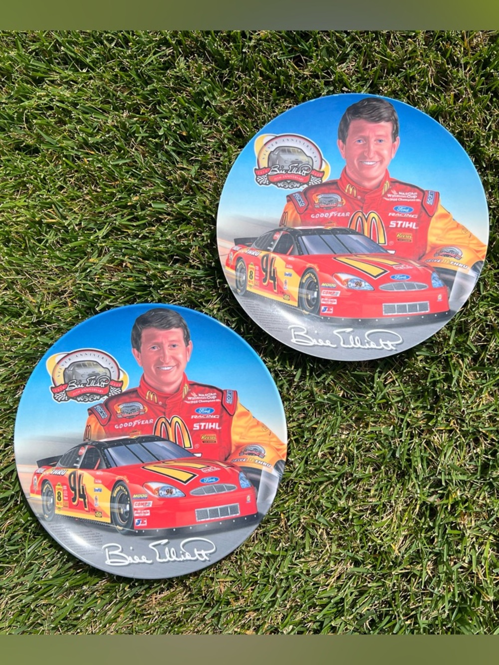 Bill Elliott #94 NASCAR 25th Anniversary McDonalds Commemorative Plate